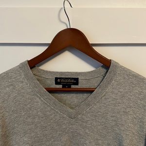 Men’s Medium Brooks Brothers Sweater Gray Supima Cotton